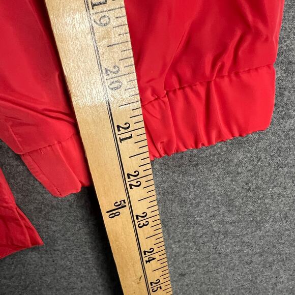 Susan Graver SG Sport Colorblacked Pullover Hooded Jac Melon/Coral X-Small - Picture 6 of 12